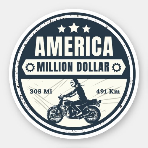 million dollar highway colorado motorcycle trip sticker