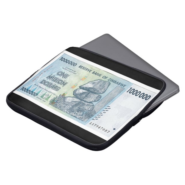 Million Dollar Laptop Sleeve (Front Top)