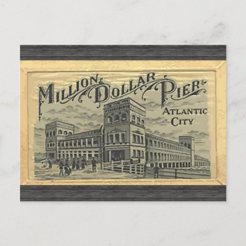 Million Dollar Pier Atlantic City Vintage Postcard