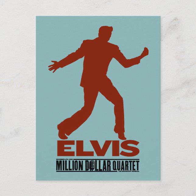 Million Dollar Quartet Elvis Postcard (Front)