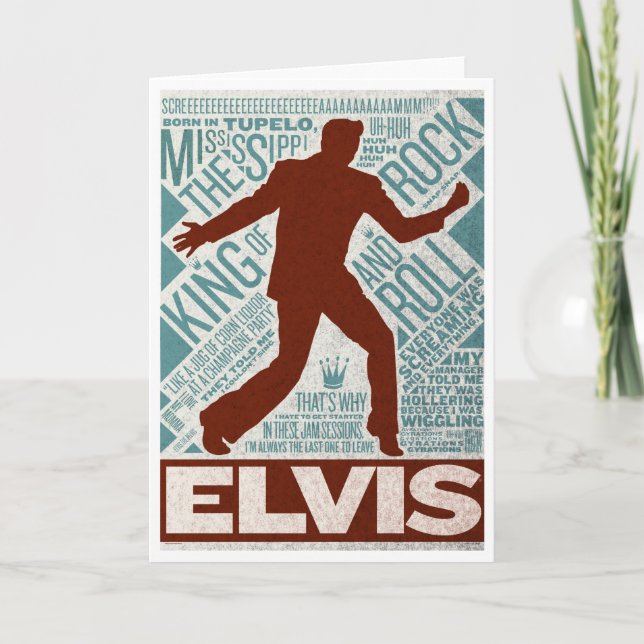 Million Dollar Quartet Elvis Type Card (Front)