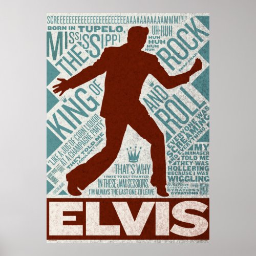 Million Dollar Quartet Elvis Type Poster