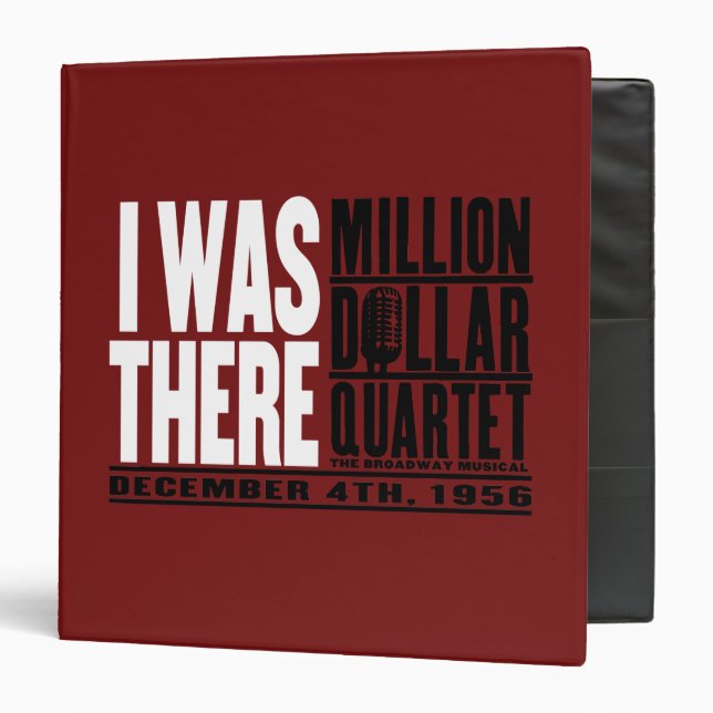 Million Dollar Quartet "I Was There" Binder (Front/Inside)