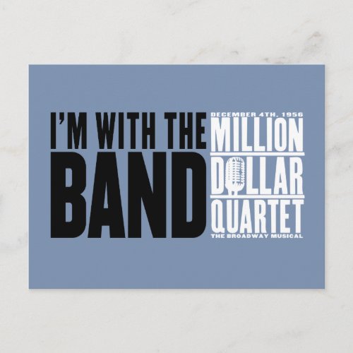 Million Dollar Quartet Im With the Band Postcard