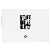 Million Dollar Quartet Instruments - Black Cards (Back Horizontal)