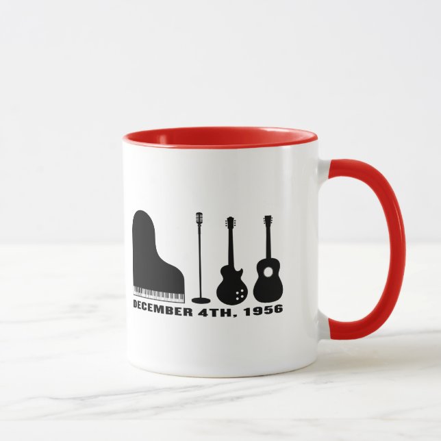 Million Dollar Quartet Instruments - Black Mug (Right)