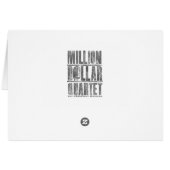 Million Dollar Quartet Instruments - Color Cards (Back Horizontal)