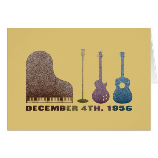 Million Dollar Quartet Instruments - Color Cards (Front Horizontal)