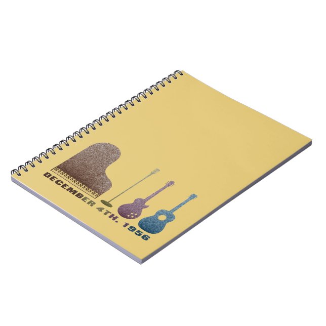 Million Dollar Quartet Instruments - Color Notebook (Left Side)