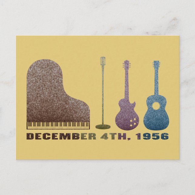 Million Dollar Quartet Instruments - Color Postcard (Front)