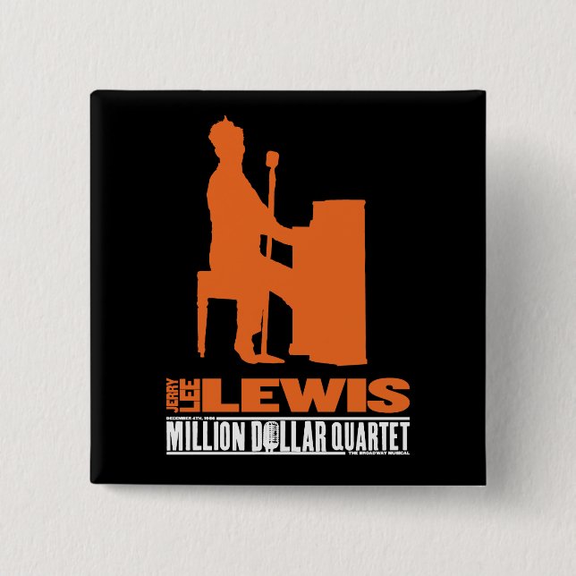 Million Dollar Quartet Lewis Pinback Button (Front)