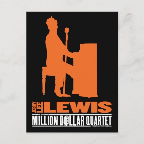 Million Dollar Quartet Lewis Postcard