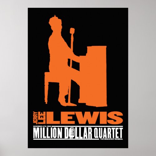 Million Dollar Quartet Lewis Poster