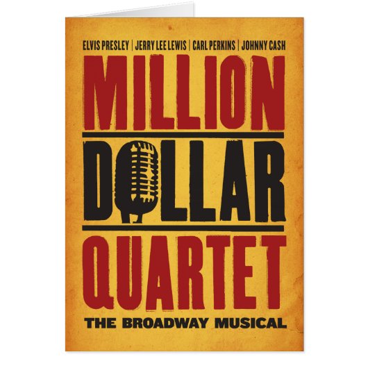 Million Dollar Quartet Logo Cards (Front)