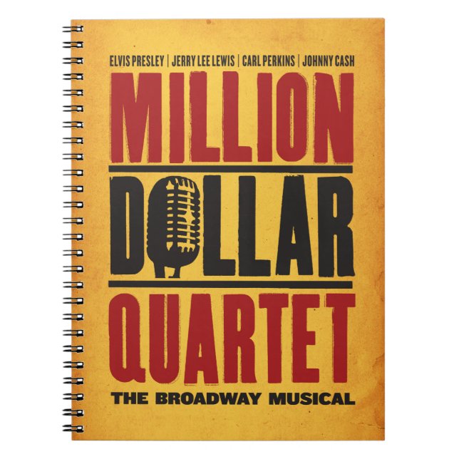 Million Dollar Quartet Logo Notebook (Front)