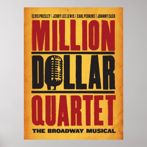 Million Dollar Quartet Logo Poster