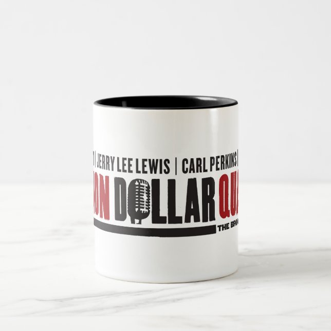 Million Dollar Quartet Logo Two-Tone Coffee Mug (Center)