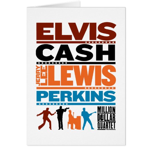 Million Dollar Quartet Names Cards (Front)