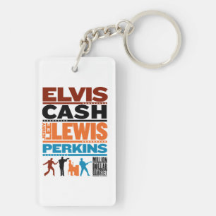 Million Dollar Quartet Names Keychain