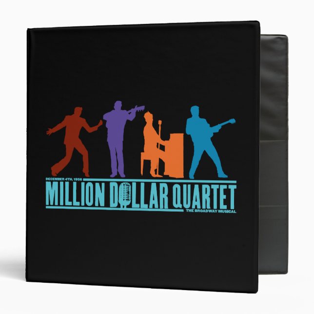 Million Dollar Quartet On Stage 3 Ring Binder (Front/Inside)