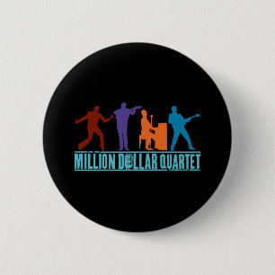 Million Dollar Quartet On Stage Pinback Button