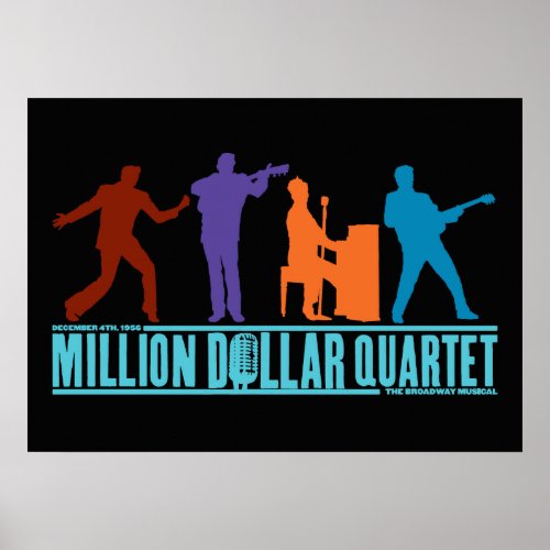 Million Dollar Quartet On Stage Poster