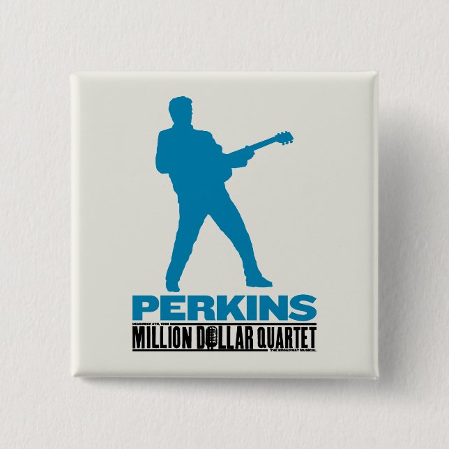 Million Dollar Quartet Perkins Button (Front)
