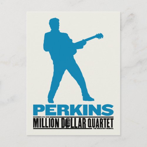 Million Dollar Quartet Perkins Postcard