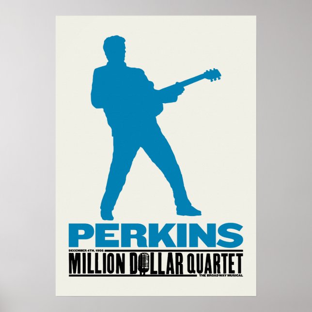 Million Dollar Quartet Perkins Poster (Front)
