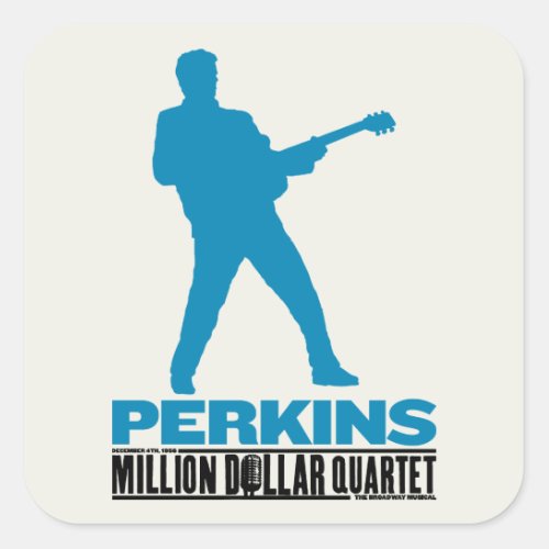 Million Dollar Quartet Perkins Square Sticker