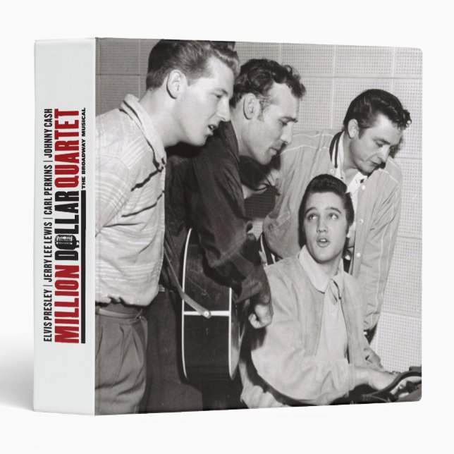 Million Dollar Quartet Photo 3 Ring Binder (Front/Spine)