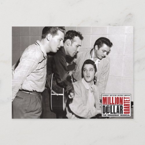 Million Dollar Quartet Photo Postcard