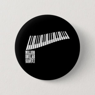 Million Dollar Quartet Piano - White Pinback Button