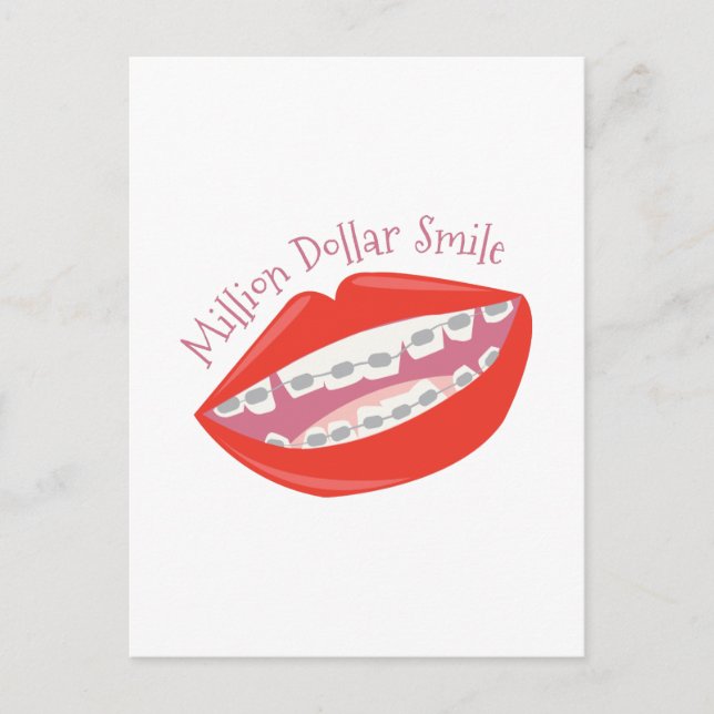 Million Dollar Smile Postcard (Front)