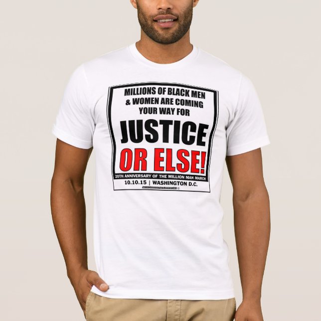 Million Man March 2015 T-Shirt Millions are comin (Front)