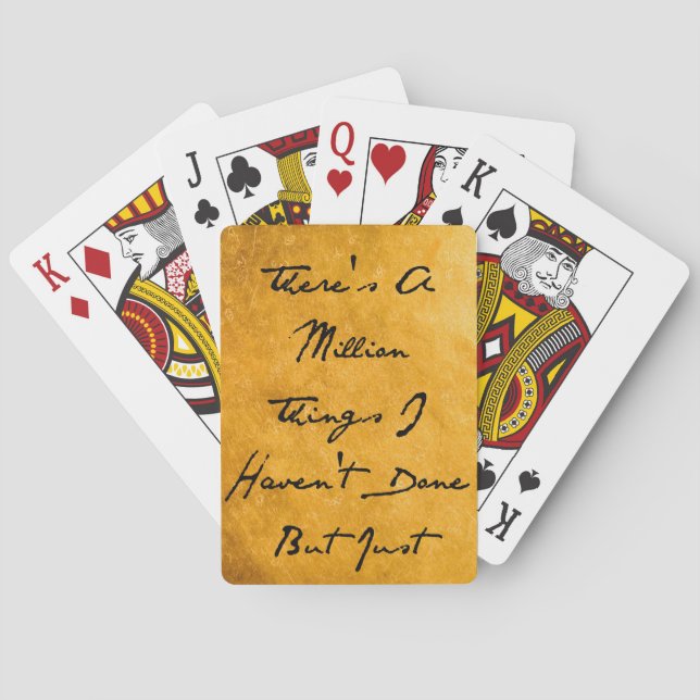 Million Things Poker Cards (Back)