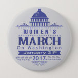 Million Womens March On Washington 2017 Button Pin at Zazzle