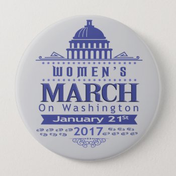 Million Womens March On Washington 2017 Button Pin by Christmas_Gift_Shop at Zazzle
