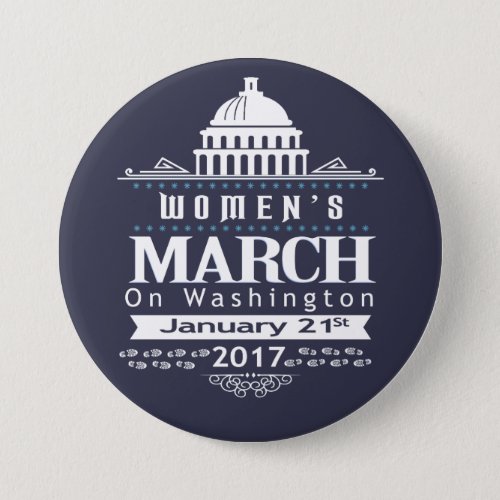 Million Womens March on Washington 2017 Button Pin