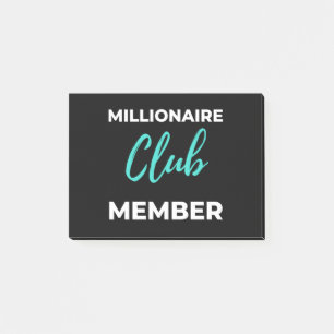 Millionaire Club Member Post-it Notes