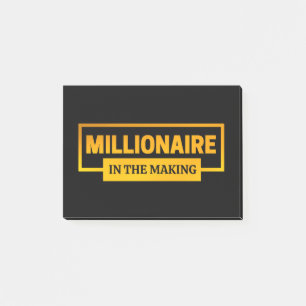 MILLIONAIRE IN THE MAKING POST-IT NOTES