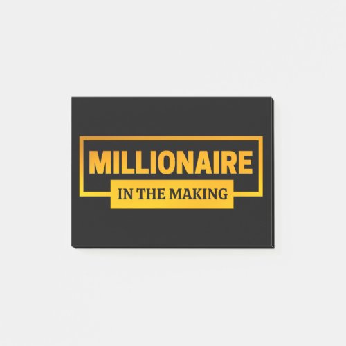 MILLIONAIRE IN THE MAKING POST_IT NOTES