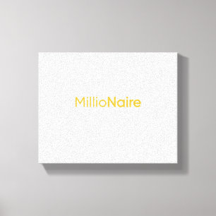 Millionaire Mindset: Elegance in Every Stretch Canvas Print