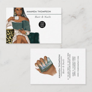 Millionaire Mindset Hair and Nails Beauty Salon Bu Business Card