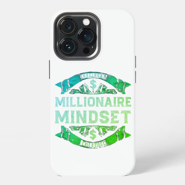 Millionaire mindset  iphone case (Back)