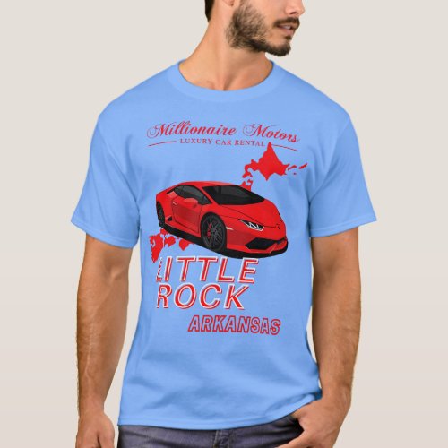 Millionaire Motors Little Rock Red Lambo T_Shirt