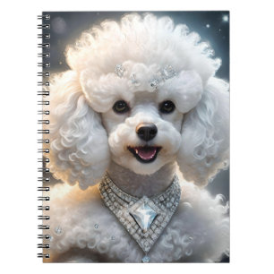 Millionaire Poodle Wearing A Diamond Collar, Notebook