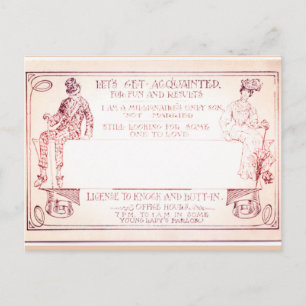 Millionaire Victorian Calling Card