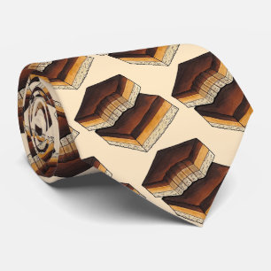 Millionaire's Shortbread Caramel Squares Slice Neck Tie