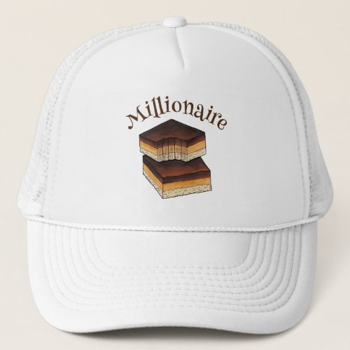 Millionaires Shortbread Caramel Squares Slice Trucker Hat